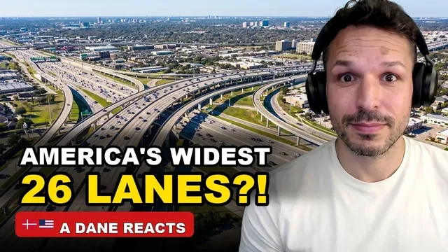 America's WIDEST Highway Has 26 Lanes… and Traffic Got WORSE 🇩🇰🇺🇸 Danish Guy REACTS