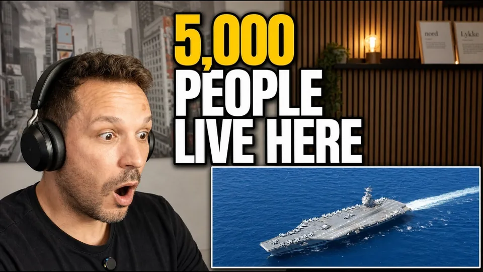 Danish Guy Reacts to 17,000 Meals a Day on a US Aircraft Carrier
