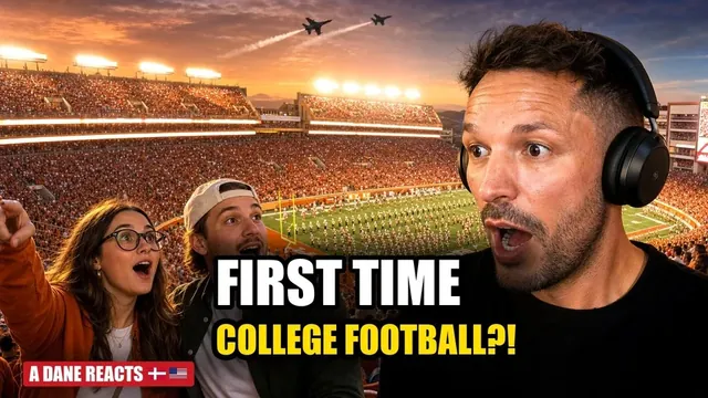 Danish Guy Reacts to Brits' First College Football Game - Texas vs Georgia