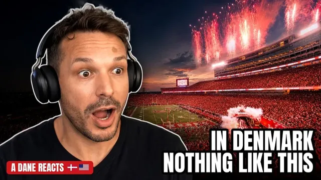 A Dane Reacts to the CRAZIEST College Football Entrances Ever!!