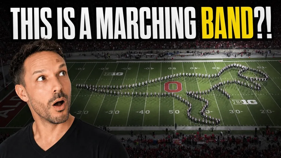 A DINOSAUR Made of PEOPLE?! Ohio State's INSANE Movie Show - A Dane Reacts