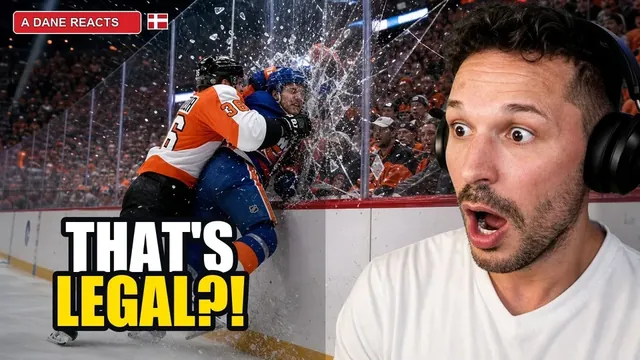 Danish Guy Reacts to NHL's Most BRUTAL Hits Ever!!!