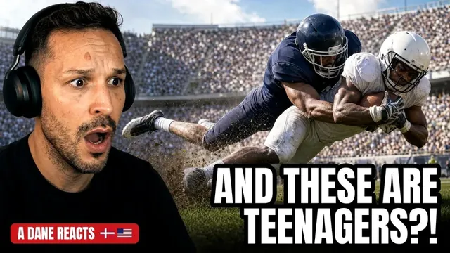A Dane Reacts to College Football's Hardest Hits - Wait, How Old Are These Kids?!